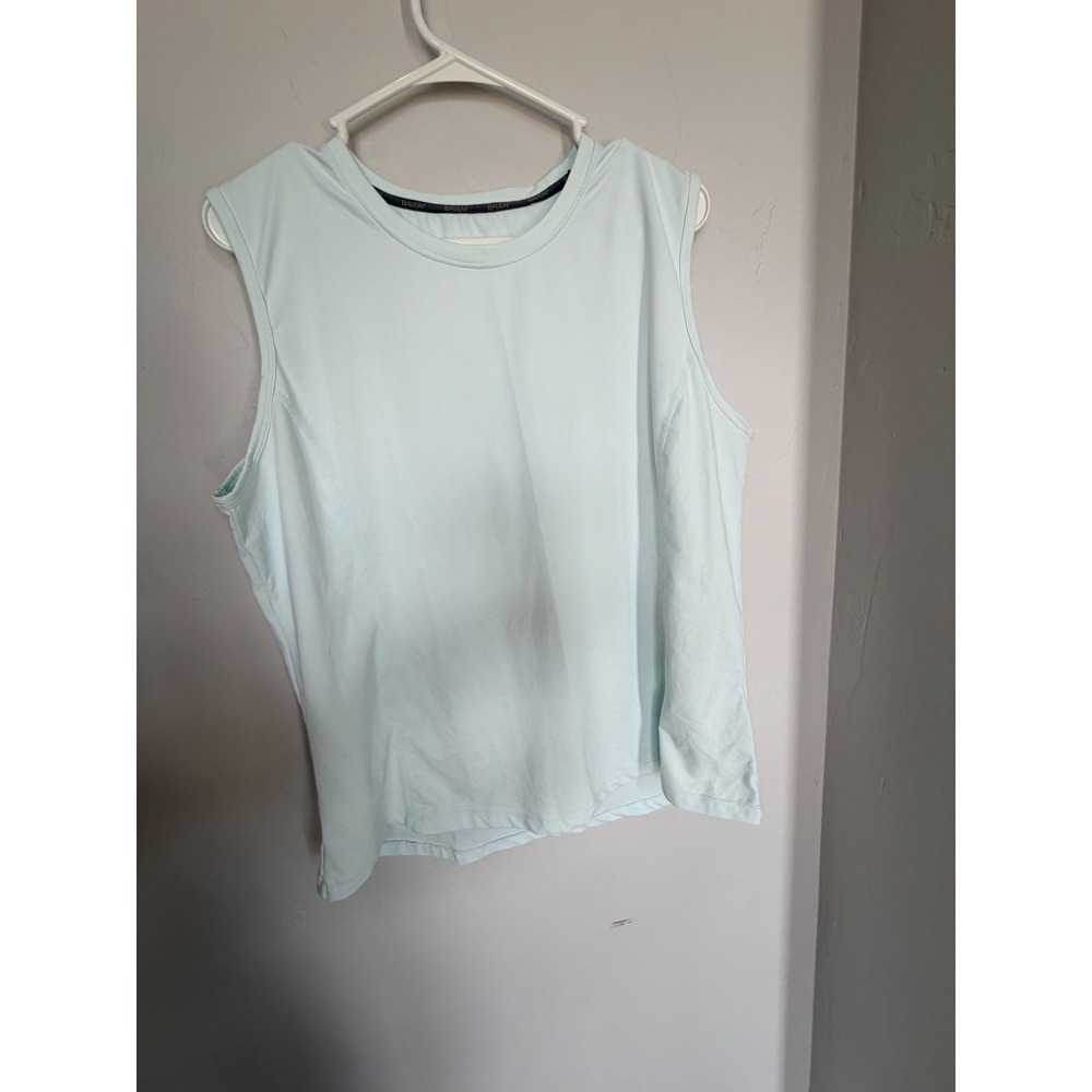 Baleaf Womens XL Mint Green Sleeveless Workout Tank Top Athletic Activewear Crew